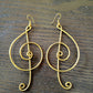 Selena Covenant Spiral Brass Earrings | Afrocentric Biblical Jewelry