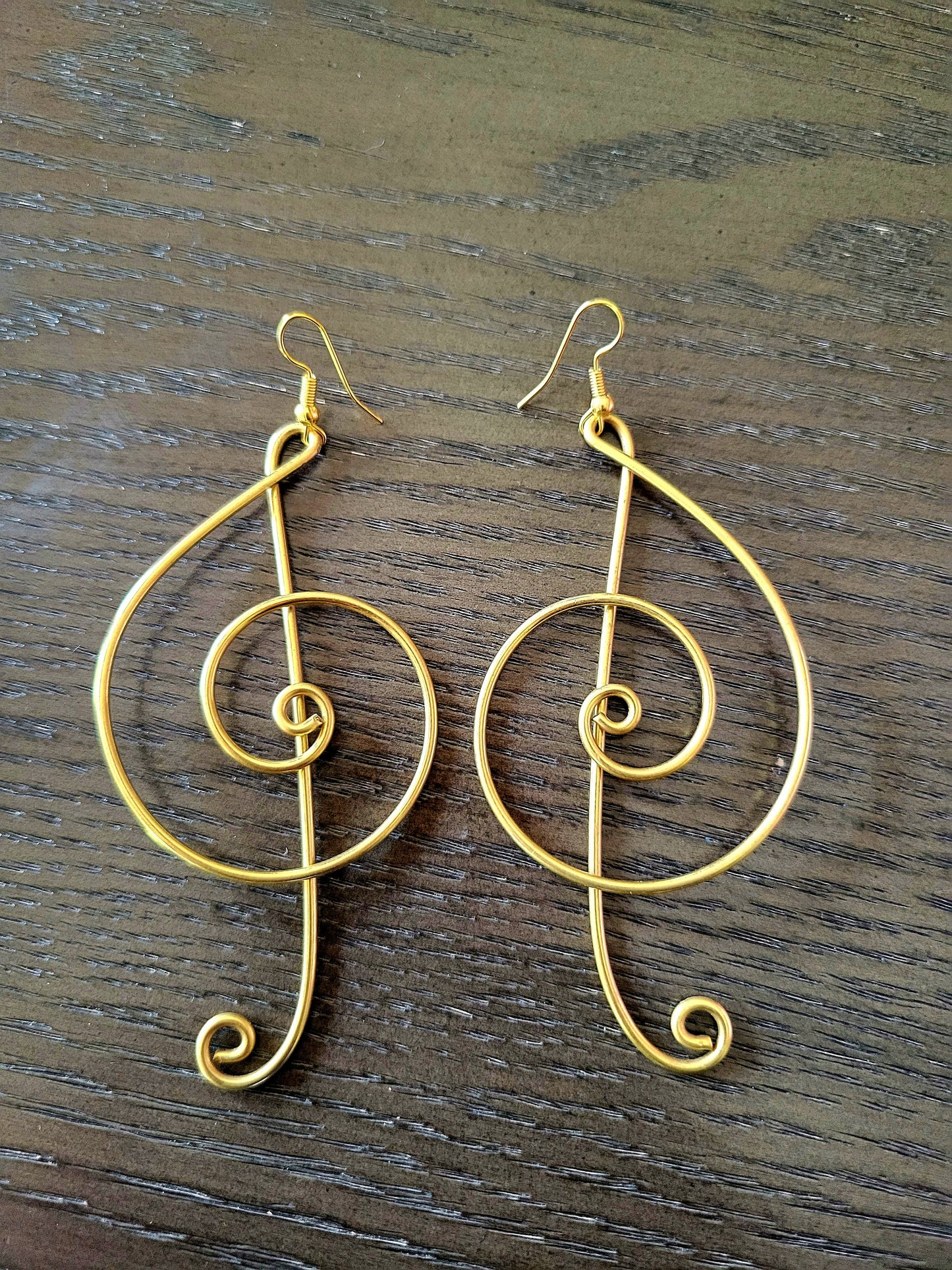 Selena Covenant Spiral Brass Earrings | Afrocentric Biblical Jewelry