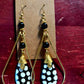 Brass & Bone Earrings-Konah