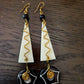 Brass and Bone Earrings Set D