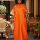 Casy's Duchess Silk Boubou Plus Sized-Color B