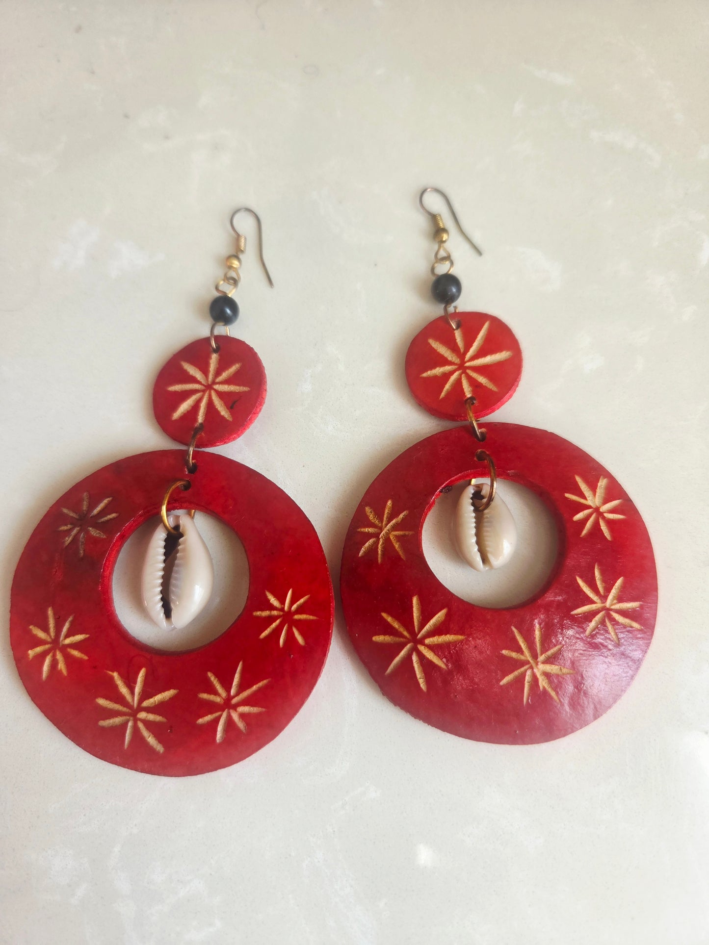 Zola Calabash Cowrie Earrings