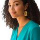 KALI RAZOR-CUT BRASS EARRINGS