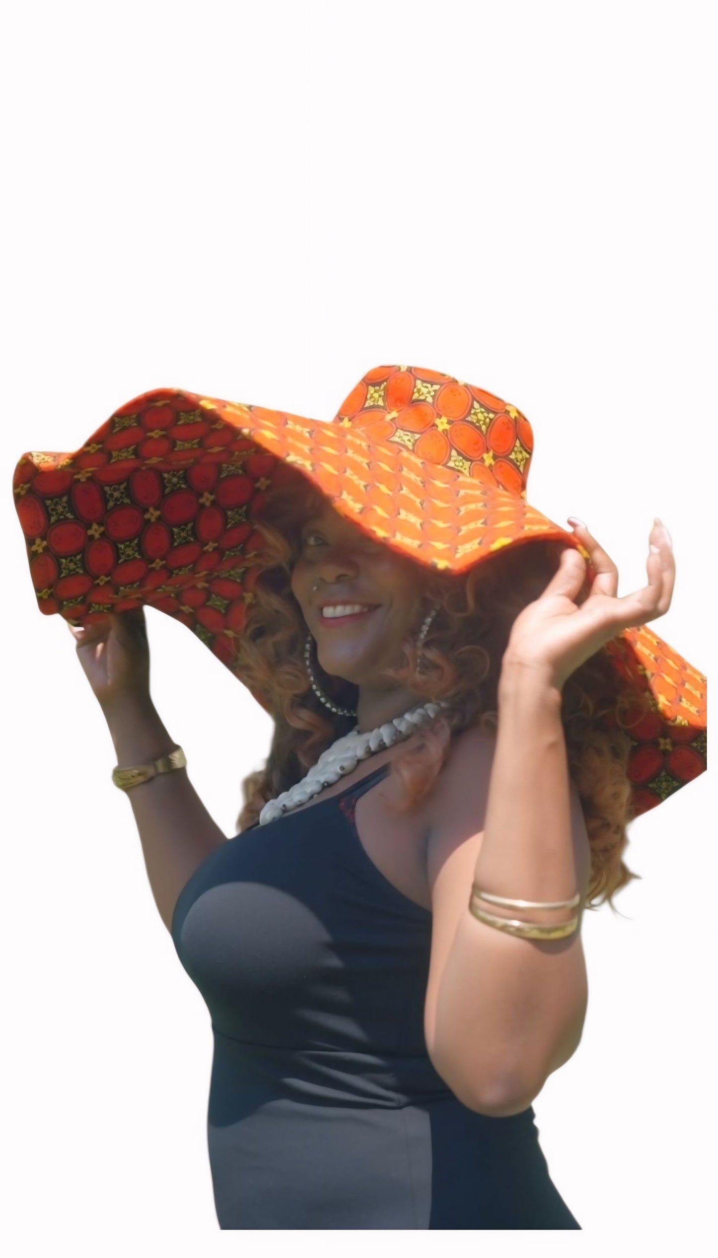 Yahden Oversized Ankara Hat - Stylish and Versatile!