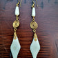 Brass and Bone Earrings- Hadiya