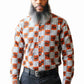 Gye Nyame Men's African Print Long Sleeve Shirt