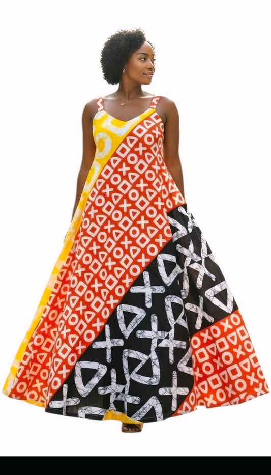 Zawadi Pan-African Maxi Dress-C