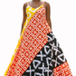 Zawadi Pan-African Maxi Dress-C + Yah'den Women Aluminum Earrings Collection