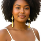 Brass& Shell Earrings-Zoe