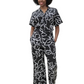 Yatta-Zoe Luxury Two Piece Pant Suit-Print A