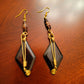 Brass, Bone & Shell Earrings-Zoe