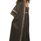 Ade's  Kimono Duster- Black with Gold Trim