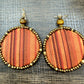 Zuri Unisex Luxe Adire Pants - Print C + Adamas Large Beaded Mudcloth Earrings-Ife