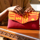 Massa Heritage Clutch – Handmade Afrocentric Foldover Statement Purse
