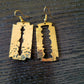 KALI RAZOR-CUT BRASS EARRINGS
