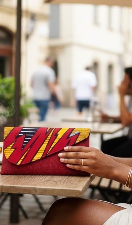 Korto Clutch – Handmade Afrocentric Foldover Statement Purse