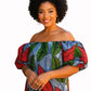 Zola Ankara Off-Shoulder Top + Headwrap