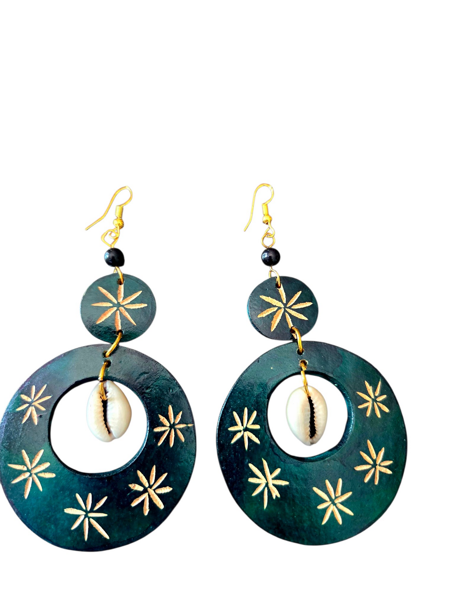 Zola Calabash Cowrie Earrings