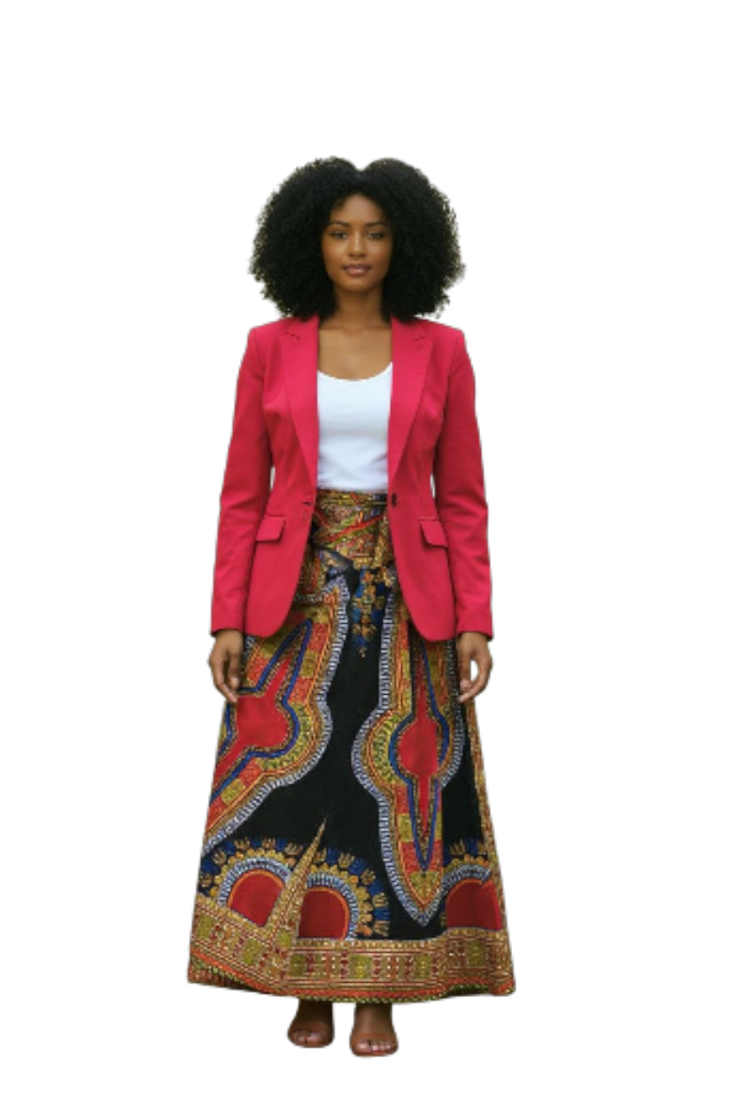Traditional Print Maxi Skirts (Dashiki)