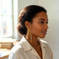 Brass and Bone Earrings-Aminata