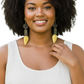 Brass and Bone Earrings- Fatou