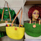 Yahden Sisal African Handbag - Handwoven Kenyan Kiondo Sisal Summer Bag
