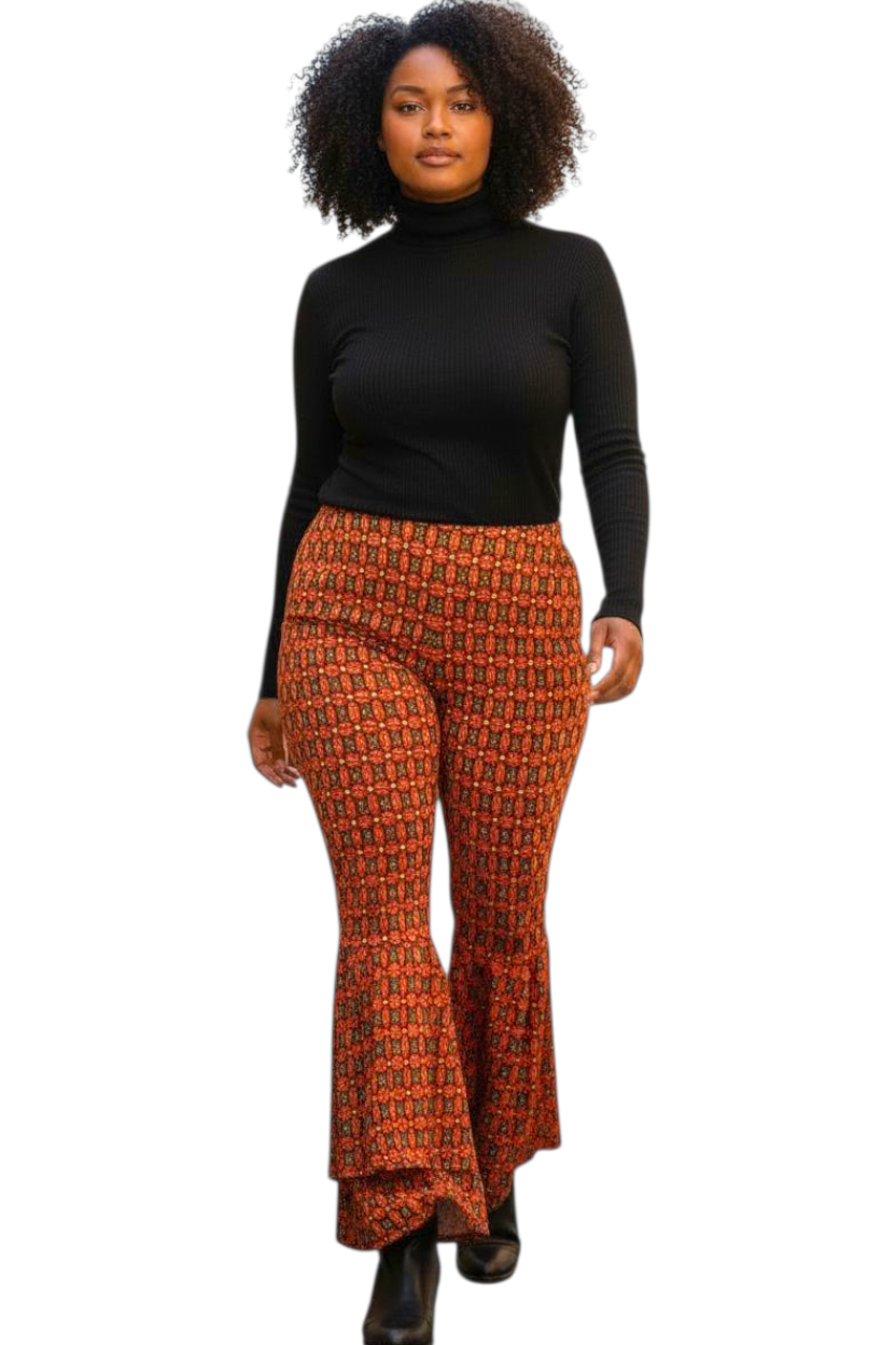 Yahden Ankara Trendy Flared Pants