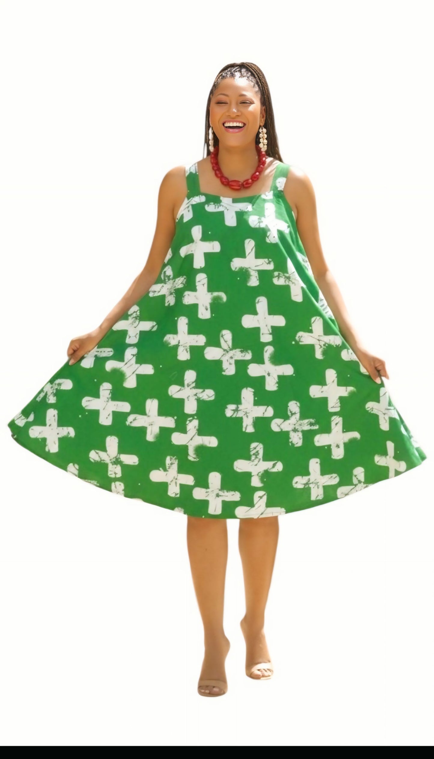 Zola Summer Breeze Dress – Handmade Afrocentric Swing Dress