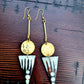Brass and Bone Earrings- Mariama
