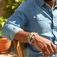 Afua's  Glass Bead Bracelet XL