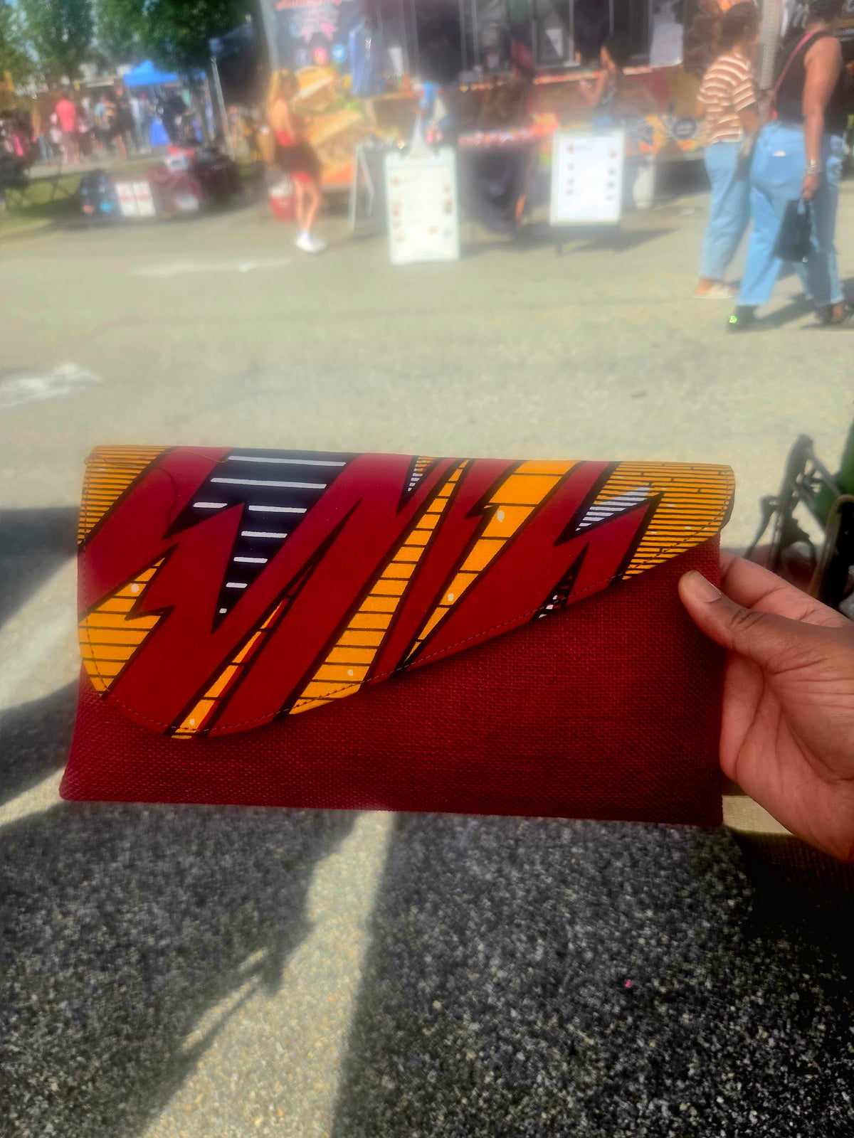 Korto Clutch – Handmade Afrocentric Foldover Statement Purse