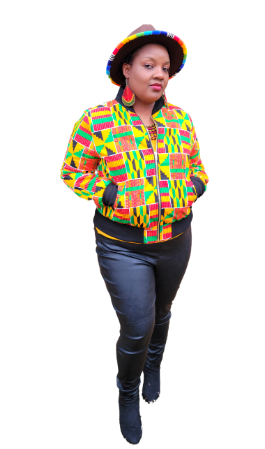 African Print Jacket UNISEX Kente Bomber Jacket, Ankara Jacket for Men Women Kids Fall Jacket