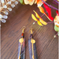 Spiral Brass & Bone Earrings