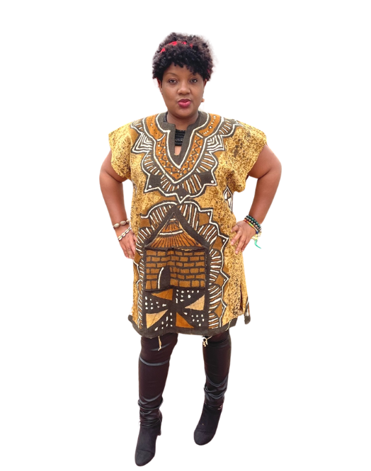 Mudcloth Dress , African Dashiki,  African Print Kimono