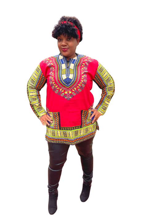 HD Men's African Clothes Embroidery Dashiki Suit Long Sleeves All