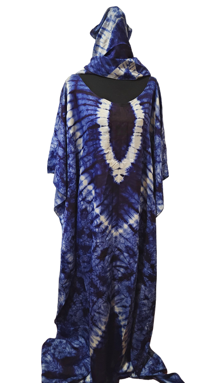 Luxury Tie Dyed Kaftan Dress