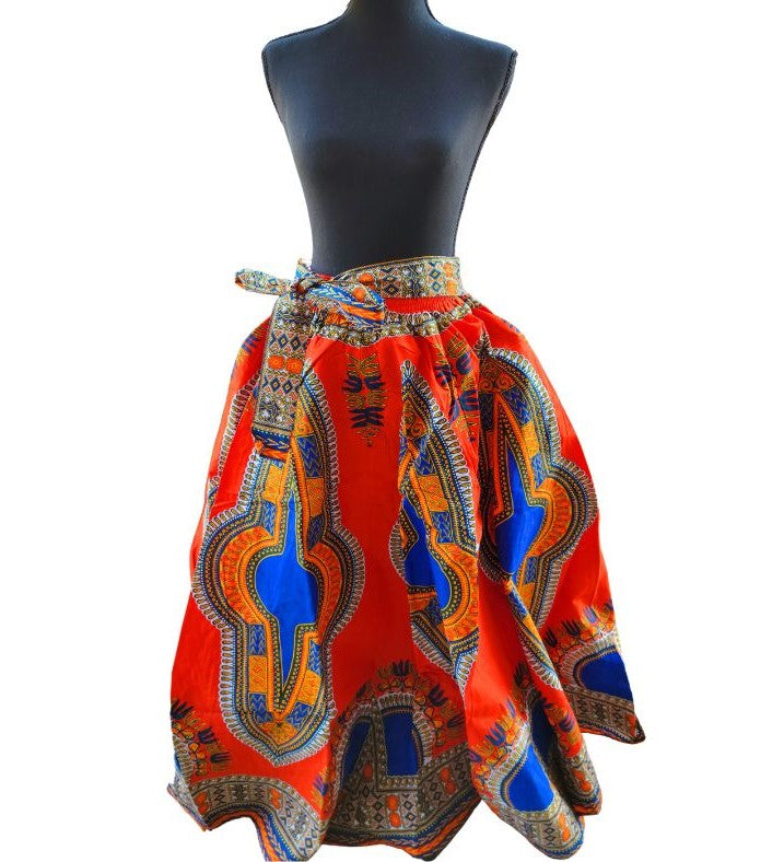 Traditional Print Maxi Skirts (Dashiki)