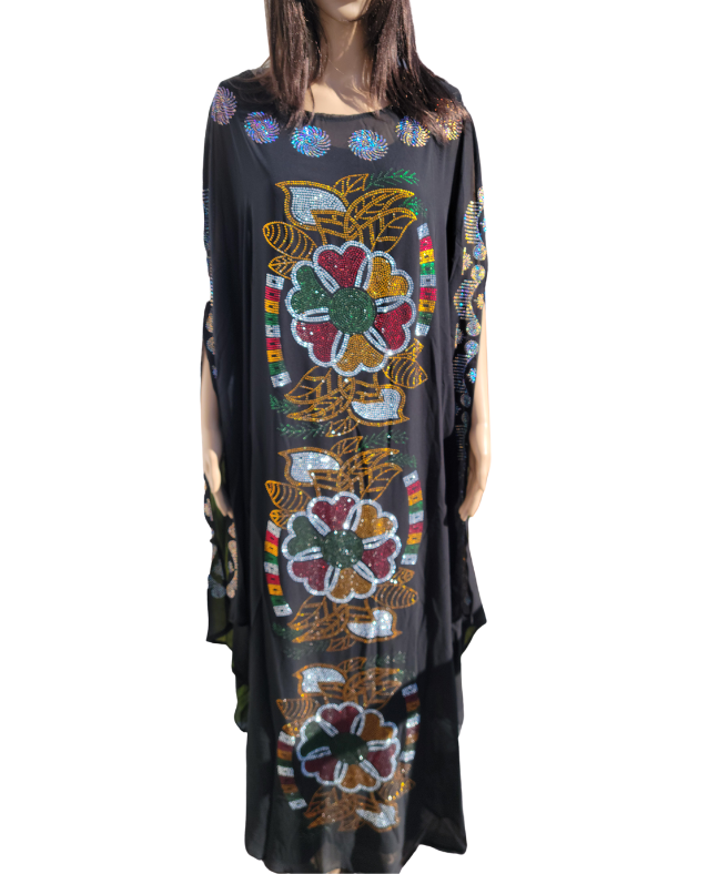 African Luxury Abaya Boubou Dress, African Dashiki For Women, Diamond Abaya Muslim Stylish Long Evening Maxi Dress