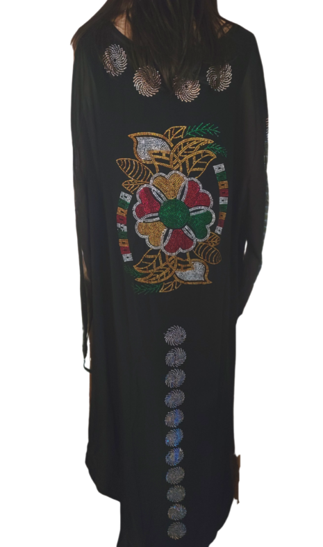 African Luxury Abaya Boubou Dress, African Dashiki For Women, Diamond Abaya Muslim Stylish Long Evening Maxi Dress