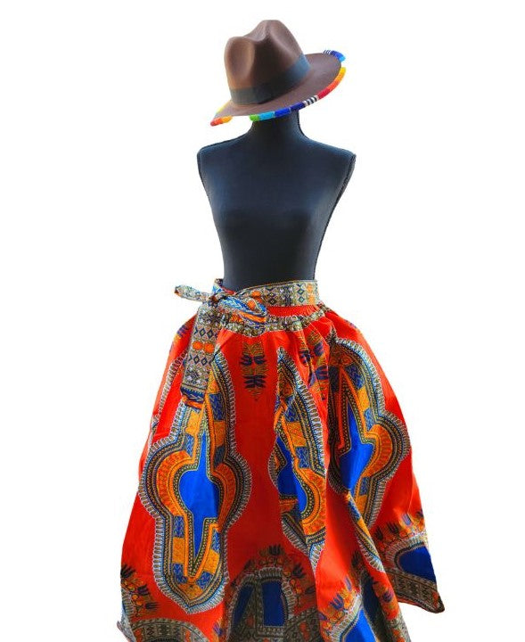 Traditional Print Maxi Skirts (Dashiki)