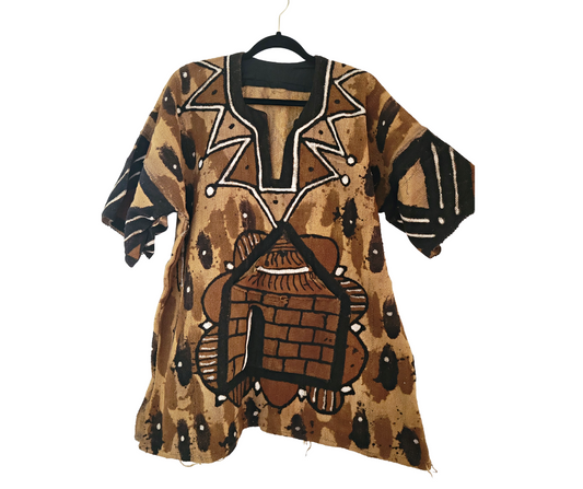 Mudcloth, African Mudcloth Bambara Dashiki, Kaftan, Men's Tops, Gifts for him