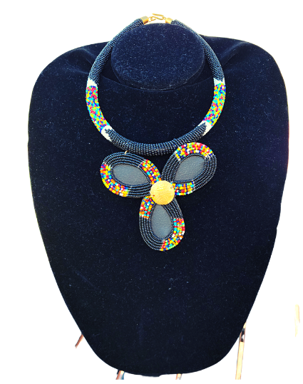 Maasai Bead Petal Necklace Set