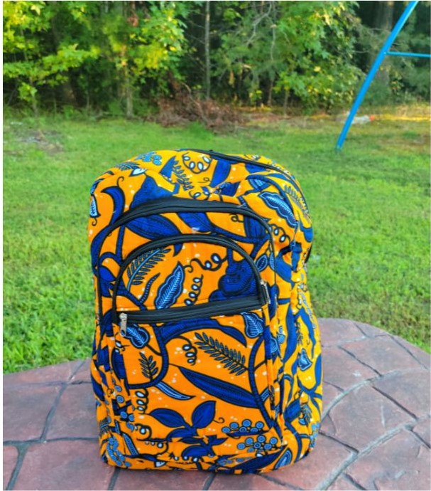 Handmade African Print Back Packs