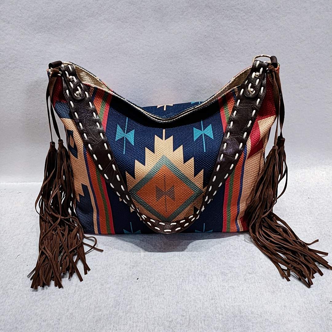 Bohemian Tassel | Women Shoulder Bags | Designer Handbags | Luxury Canvas | Crossbody Bag | Tote Bag