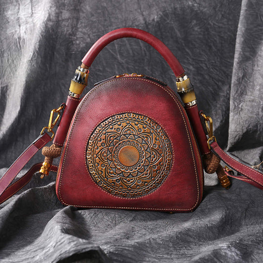 Vintage Genuine Leather Women Handbag| Luxury Purse | Handmade Crossbody Handbag