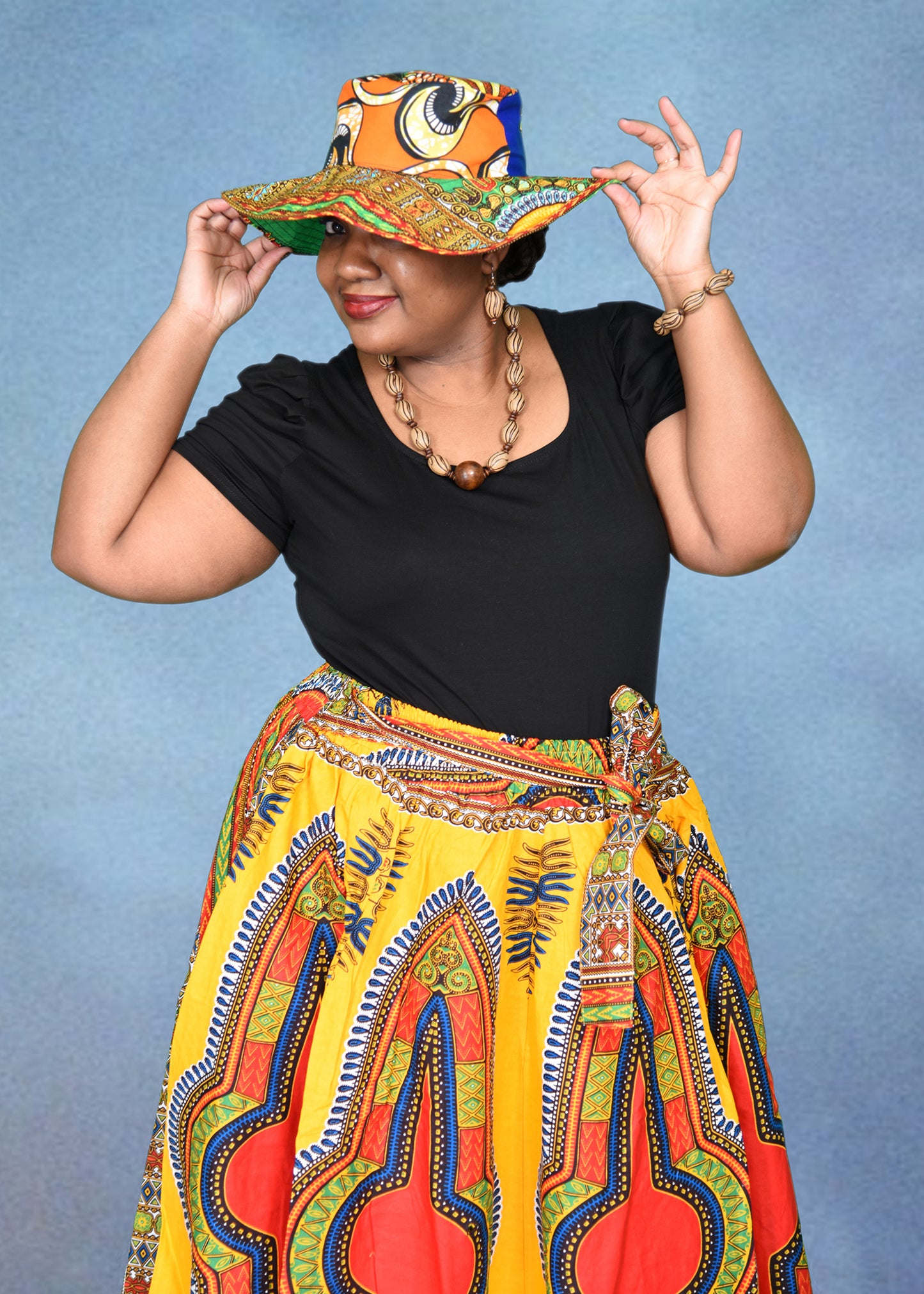 Traditional Print Maxi Skirts (Dashiki)