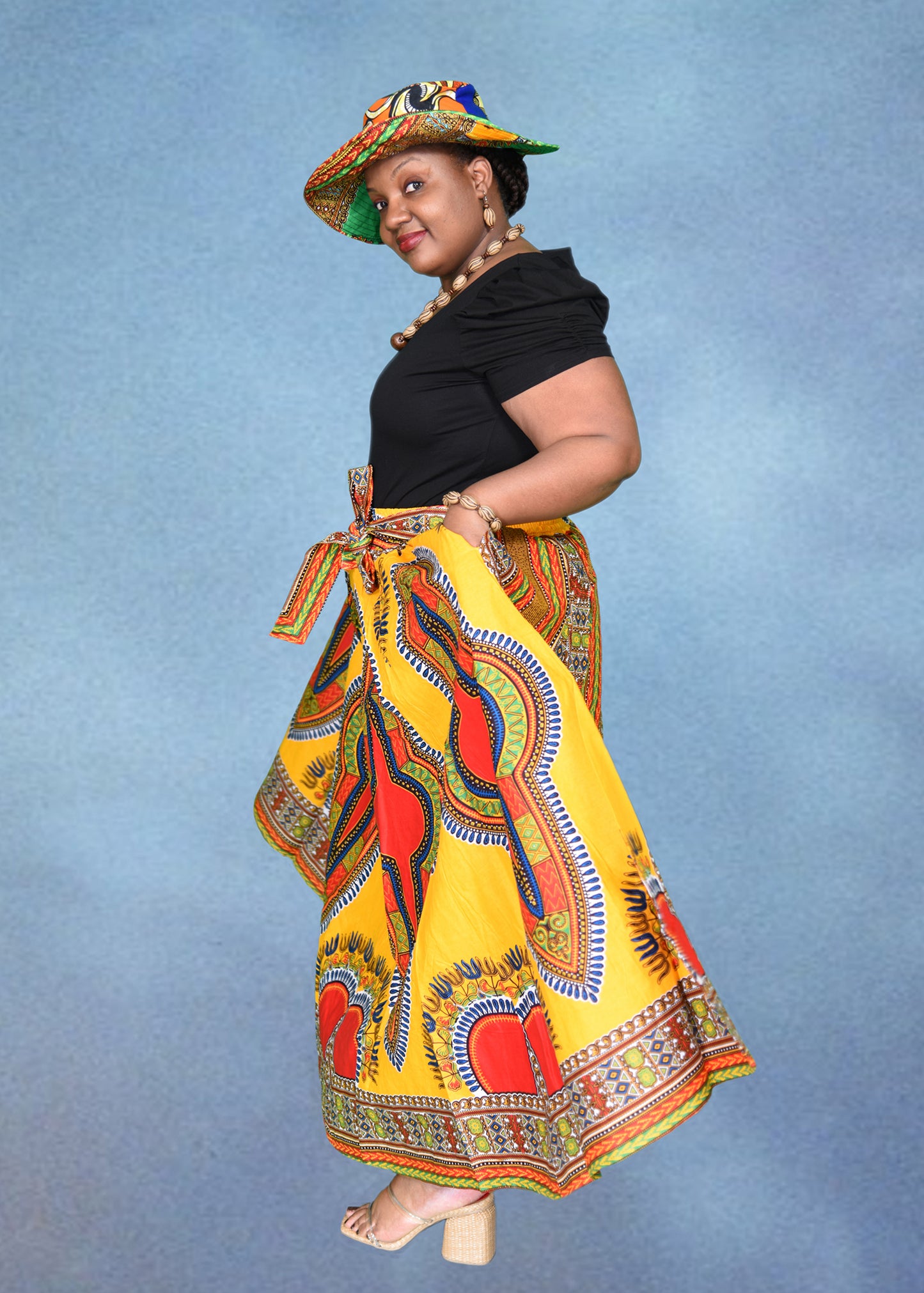 Traditional Print Maxi Skirts (Dashiki)