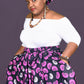 African Print Long Skirt & Wrap