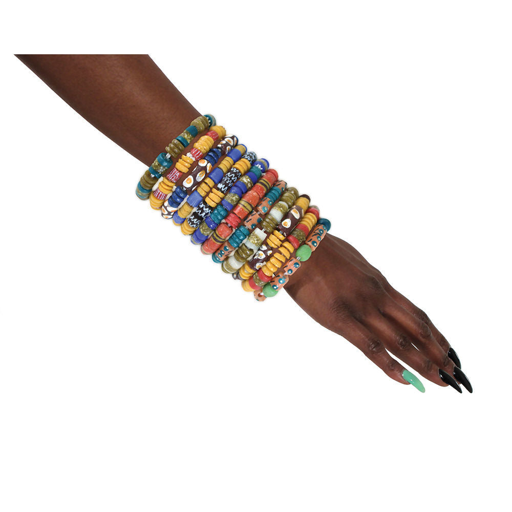 Abena's Glass  Beads Bracelet