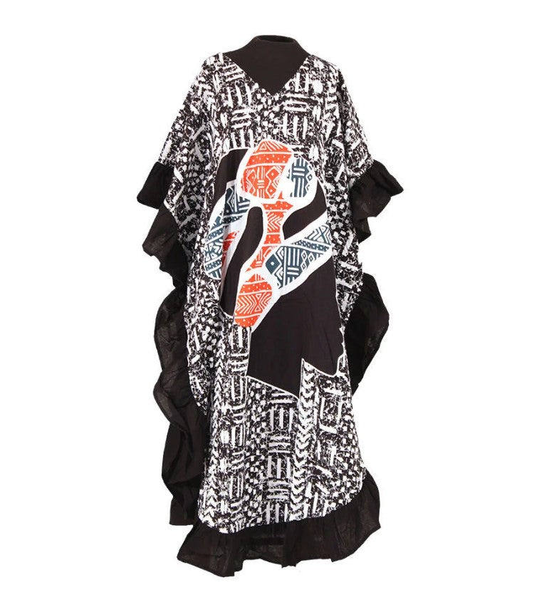 African Kaftan for Women, Kaftan Dress, Caftan, Cotton dress, Resort wear, cruise, Lounge wear, One size plus dress, Home wear